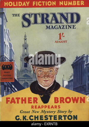 1930s UK The Strand Magazine Magazine Cover Stock Photo