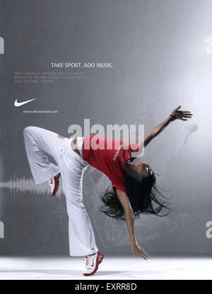 2000s UK Nike Magazine Advert Stock Photo