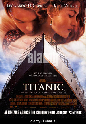 Titanic 1997 film poster hi-res stock photography and images - Alamy