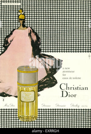 1950s UK Christian Dior Magazine Advert Stock Photo - Alamy