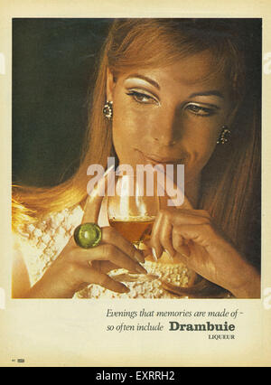 1960s UK Drambuie Magazine Advert Stock Photo