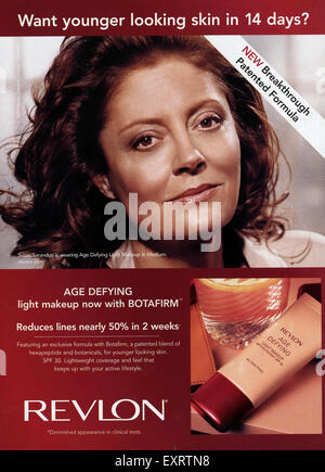 2000s UK Revlon Magazine Advert Stock Photo