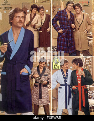 1970s UK Mens  Fashion 1970s Catalogue/ Brochure Plate Stock Photo