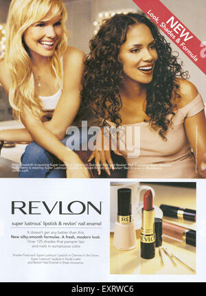 2000s UK Revlon Magazine Advert Stock Photo