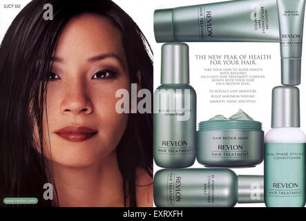 2000s UK Revlon Magazine Advert Stock Photo