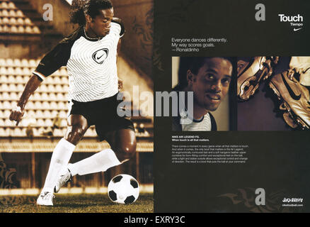 2000s UK Nike Magazine Advert Stock Photo