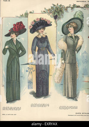 1910s usa hats fashion magazine hi-res stock photography and images - Alamy