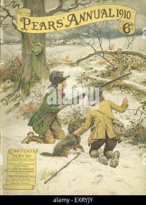 1910s UK Pears Annual Magazine Cover Stock Photo
