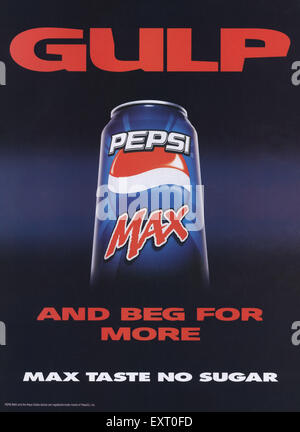 2000s UK Pepsi Max Magazine Advert Stock Photo