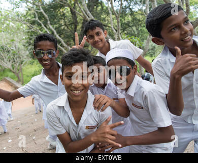 School Boys, Mihintale, Sri Lanka Stock Photo