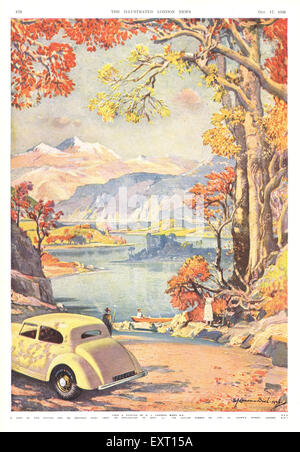 1930s UK Dunlop Magazine Advert (detail) Stock Photo