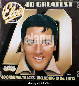 1960s USA Elvis Record Sleeve Stock Photo