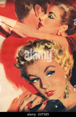 1950s UK Jealousy Magazine Plate Stock Photo