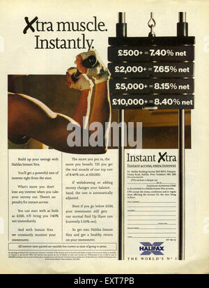 1980s UK Halifax Magazine Advert Stock Photo