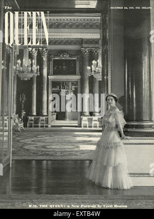 1930s UK Queen Magazine Cover Stock Photo