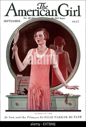 1920s USA The American Girl Magazine Cover Stock Photo