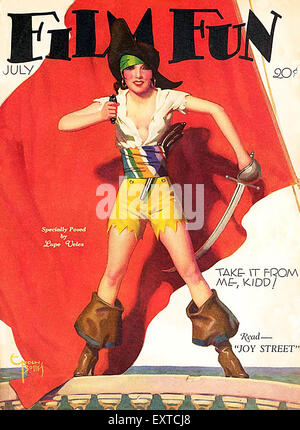 1920s USA Film Fun Magazine Cover Stock Photo