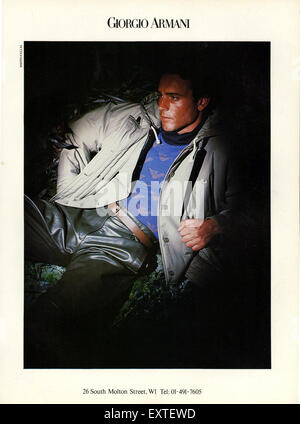 レア　EMPORIO ARMANI MAGAZINE no.3 1990 1990s-uk-armani-magazine-