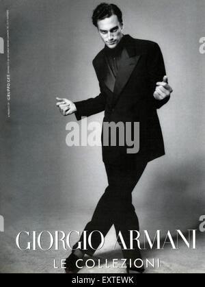 Giorgio Armani clothes advertisement Giorgio Armani French commercial Giorgio  Armani publicite Giorgio Armani black and white French advert Armani Stock  Photo - Alamy