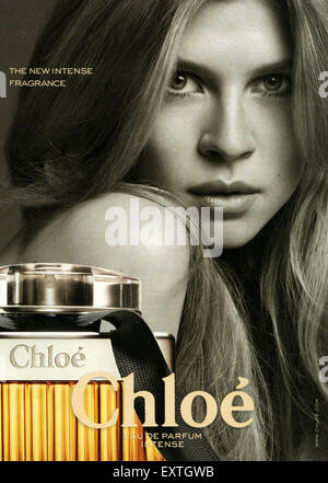 2010s UK Chloe Magazine Advert Stock Photo