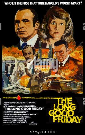 1980s UK The Long Good Friday Film Poster Stock Photo