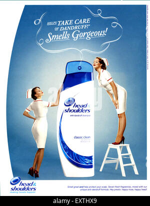 2010s UK Head and Shoulders Magazine Advert Stock Photo