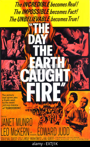 1960s USA The Day The Earth Caught Fire Film Poster Stock Photo