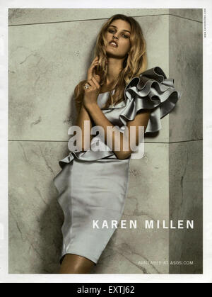 2010s UK Karen Millen Magazine Advert Stock Photo