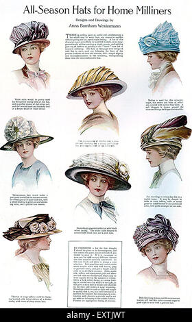 1910s USA Womens Fashion Magazine Plate Stock Photo - Alamy