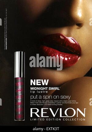 2000s UK Revlon Magazine Advert Stock Photo