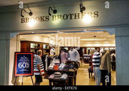Brooks Brothers mens clothing store in 