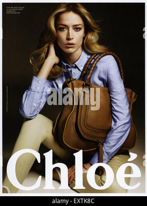 2010s UK Chloe Magazine Advert Stock Photo