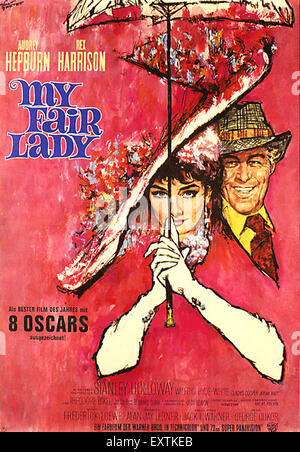 My Fair Lady Movie Poster 1960's RI Italian 2 Foglio (39x55)