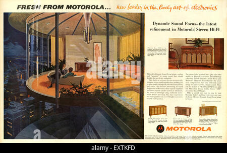 1960s USA Motorola Magazine Advert Stock Photo
