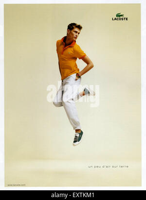 2000s UK Lacoste Magazine Advert Stock Photo