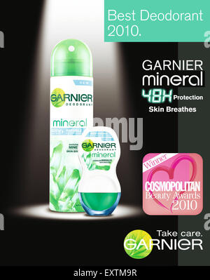 2010s UK Garnier Magazine Advert Stock Photo