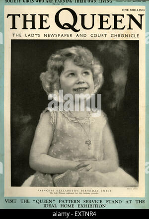 1930s UK The Queen Magazine Cover Stock Photo