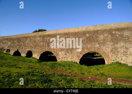 Italy, Rome, Parco degli Acquedotti (aqueducts park), acquedotto dell'Acqua Marcia, ancient roman aqueduct Stock Photo