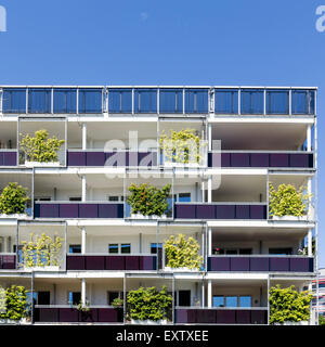 Modern apartment building in Hamburg Stock Photo