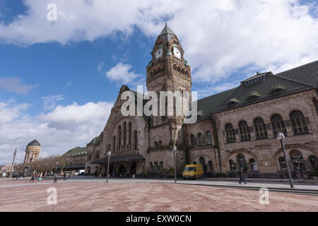 The Gare de Metz-Ville is the main railway station serving the city of Metz, capital of Lorraine, France Stock Photo