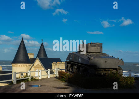 Arromanches Les Bains,Memorial D Day, Basse Normandie, Calvados, France Stock Photo