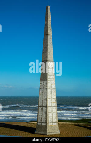 The Big Red One memorial, Omaha Beach, Normandy, France Stock Photo