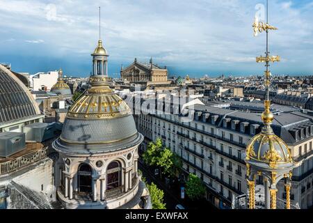 View from the roof top terrace of Printemps, Paris, France, Europe Stock Photo