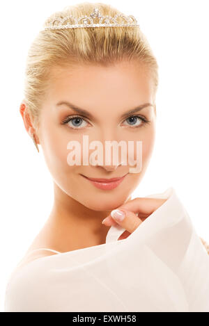 Close-up portrait of a beautiful blond girl Stock Photo