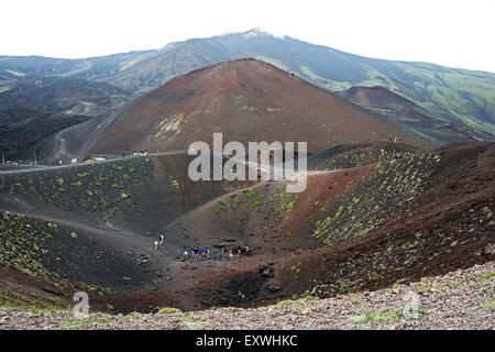 Volcanic landscape, Mount Etna, Sicily, Italy, Europe Stock Photo