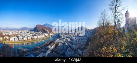 View over Salzburg, Austria, Europe Stock Photo