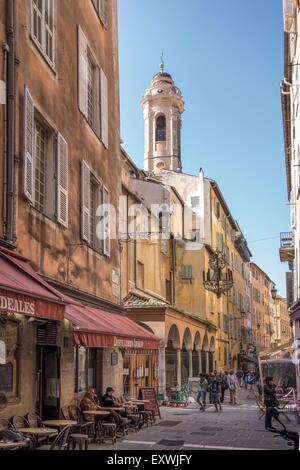 Rue Prefecture, Nice, France Stock Photo