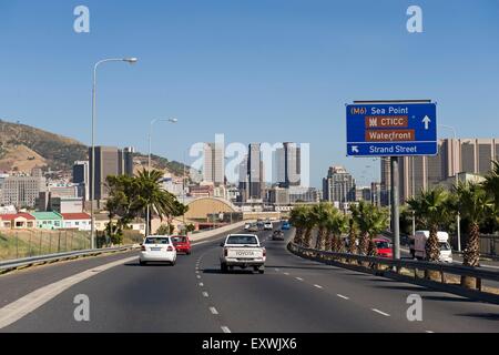 Highway in Cape Town, South Africa Stock Photo