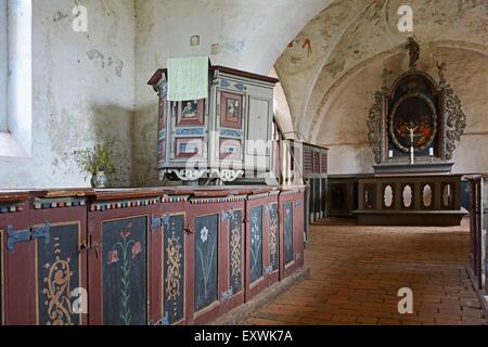 Church, Mellenthin, Usedom, Mecklenburg-Western Pomerania, Germany, Europe Stock Photo