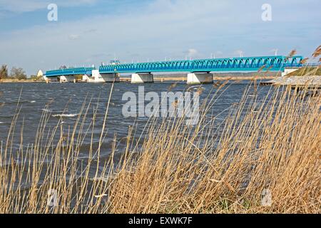 Zecherin Bridge over Peenestrom, Usedom, Mecklenburg-Western Pomerania, Germany, Europe Stock Photo
